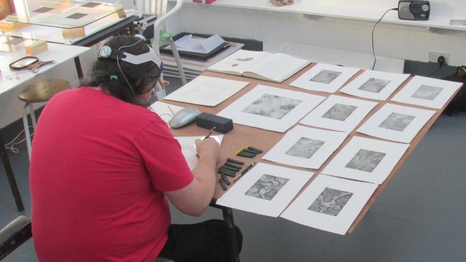 Ballinglen Arts Foundation: working in the studio