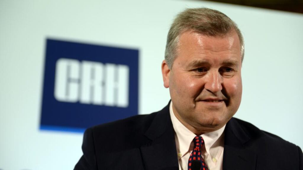 CRH chief executive Albert Manifold: he said the company is delighted to get the opportunity to buy CR Laurence this year. Photograph: Cyril Byrne