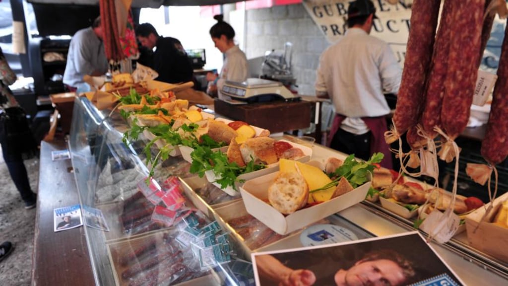 The Gubeen stand at the Kerrygold Ballymaloe Lit Fest. Photograph: Michael Mac Sweeney