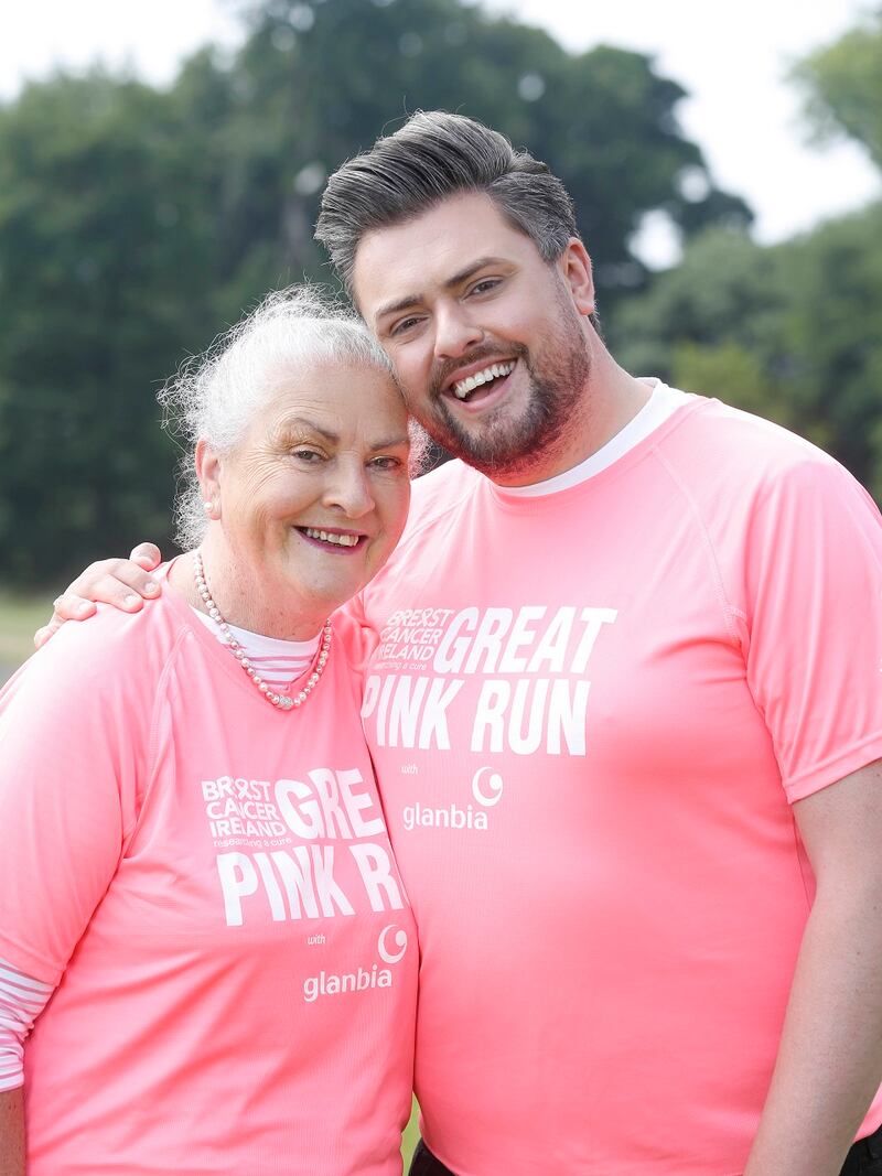James Patrice and his mum, Fron