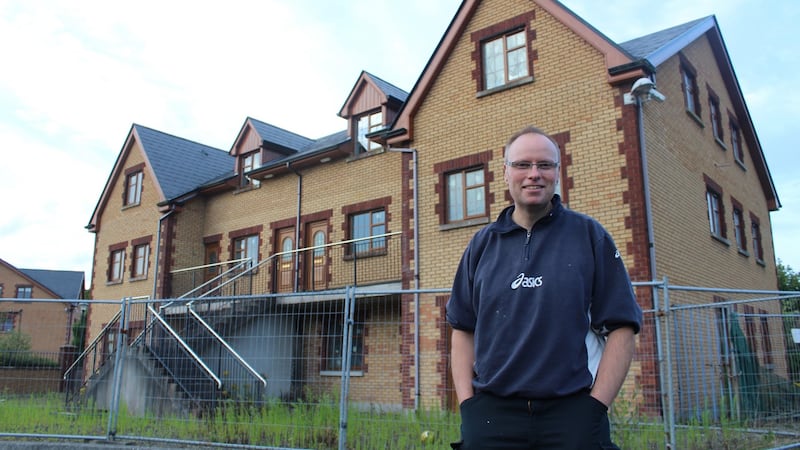 Jody McGowan, a resident of Leader Park “ghost estate” in Longford town. Photograph: Simon Carswell
