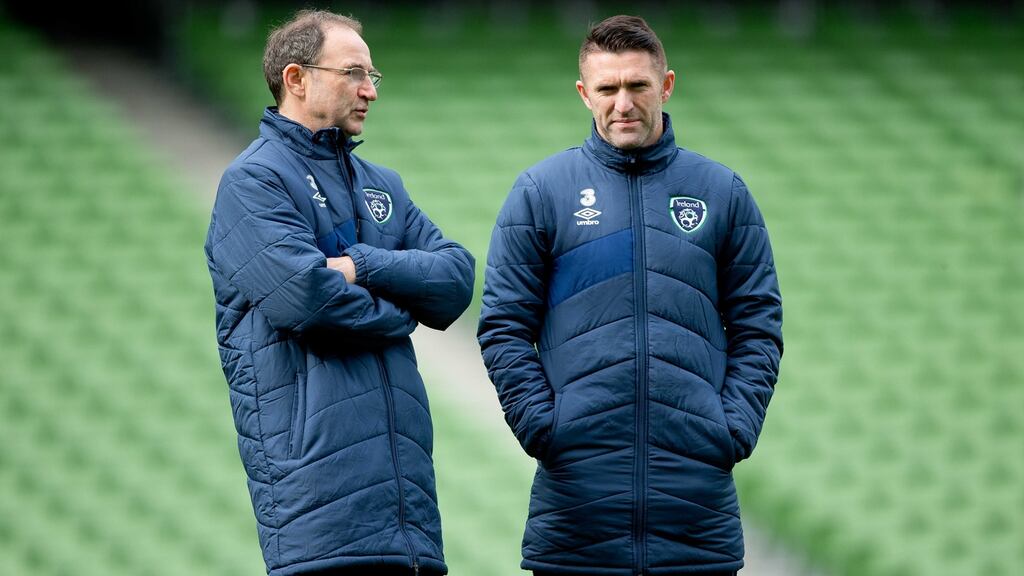 Martin O’Neill confirmed Robbie Keane and Anthony Pilkington will miss Ireland’s friendly against Switzerland. Photograph: Inpho