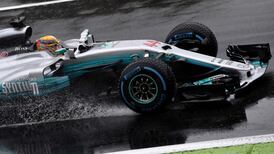 Lewis Hamilton takes historic pole in the rain at Monza