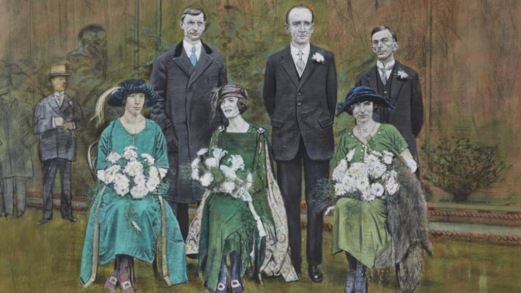 Detail from The Wedding Party by Mick O’Dea