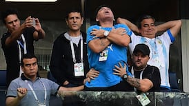 Diego Maradona tells fans ‘I’m fine’ after bizarre sideshow