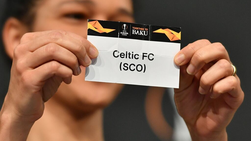 Celtic will play against Valencia in the round of 32 of the Europa League. Photograph: Getty Images