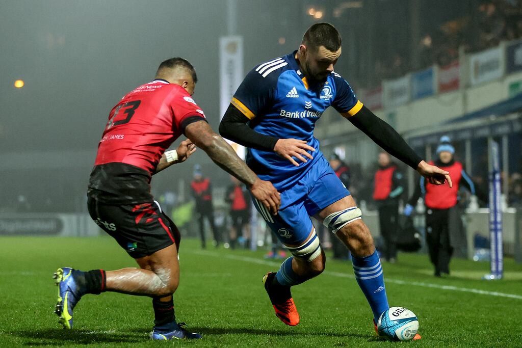 Max Deegan was named player of the match during Leinster's win over Cardiff. Photograph: Ben Brady/Inpho