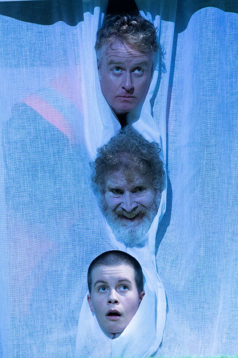 Damian Kearney, Bryan Quinn and Orla Scally in The Everyman’s The Summer I Robbed A Bank. Photograph: Darragh Kane