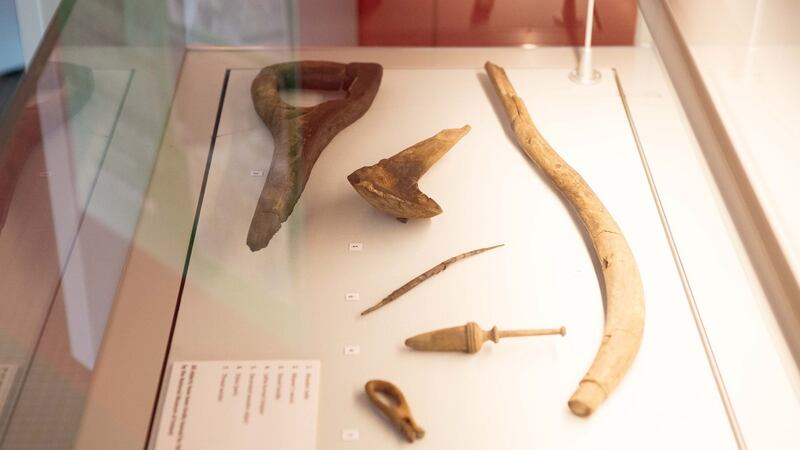 Viking era artefacts on display at Cork Public Museum. Photograph: Michael O’Sullivan/OSM Photo
