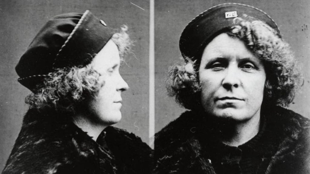 Prison photograph of backstreet abortionist Mamie Cadden.