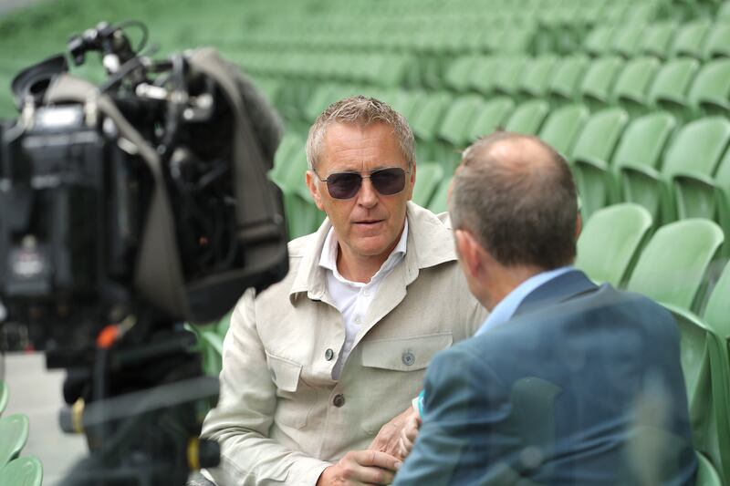 Heimir Hallgrímsson at the Aviva Stadium on Thursday. Photograph: Bryan Keane/Inpho