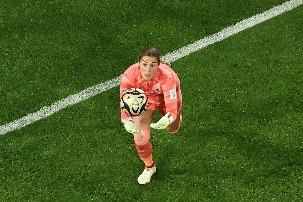 Mary Earps of England has been one of the most impressive goalkeepers in the tournament. Photograph: David Gray/AFP/Getty Images