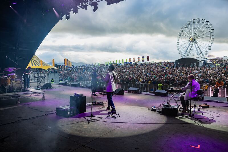 Villagers performing on the main stage at All Together Now festival in Waterford. Photograph: Glen Bollard