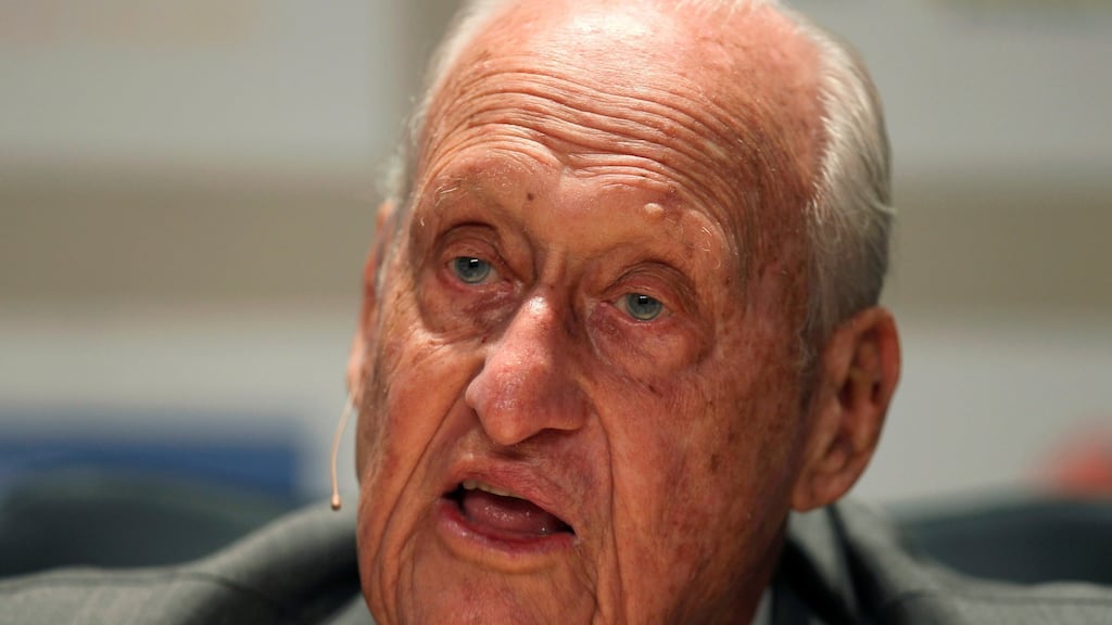 Former Fifa president Joao Havelange, pictured here in 2010, has passed away at the age of 100. Photograph: Bruno Domingos/Reuters