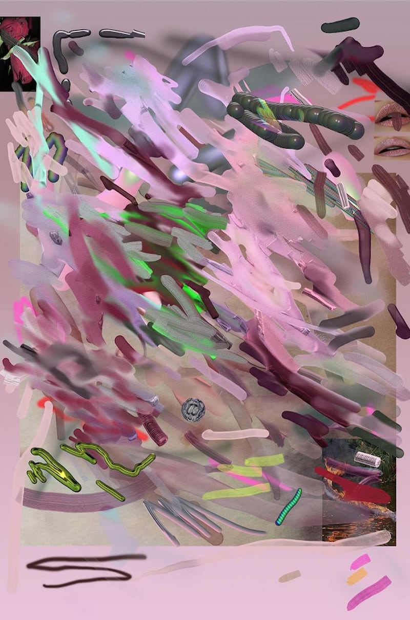 Jennifer Mehigan, Fantasy Flesh 001, 2018, Inkjet on polyester, 120 x 180 cm, Image courtesy of the artist.