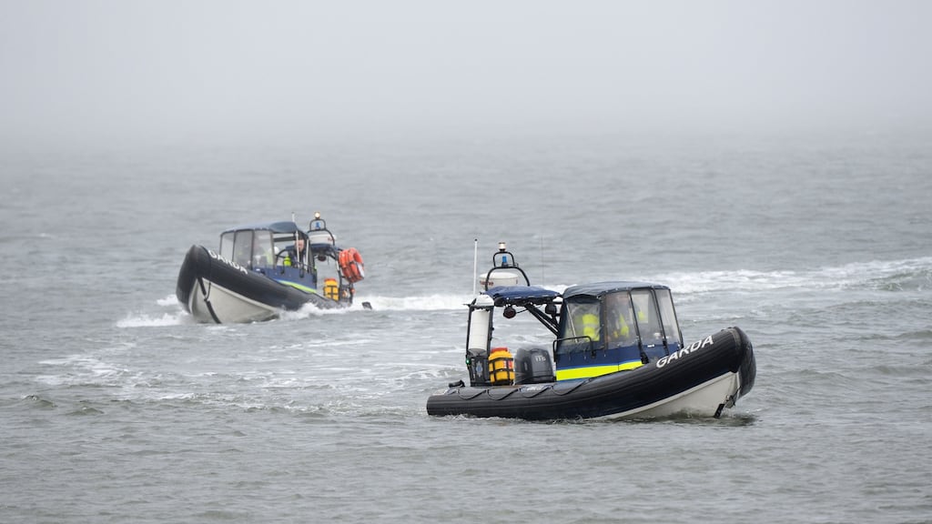 Members of the Howth Coast Guard brought to two people ashore after finding them on sandbanks between Portmarnock and Baldoyle. File photograph: Dara Mac Dónaill