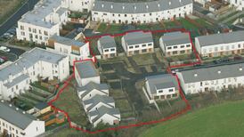 Unfinished Newcastle houses for €1m