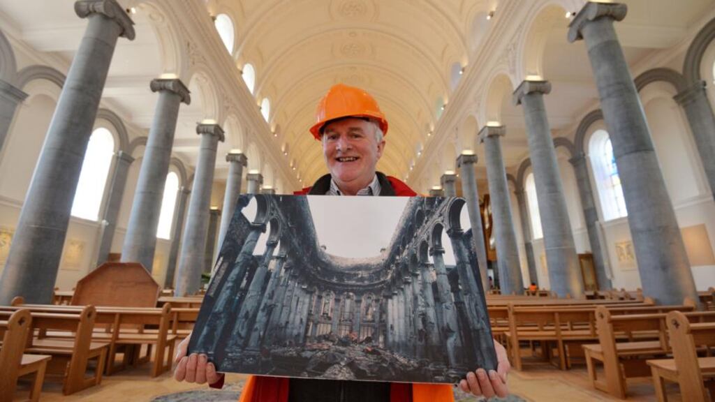 Tiernan Dolan, who created a photographic record of the rebuild of St Mels. Photograph: Alan Betson/The Irish Times.