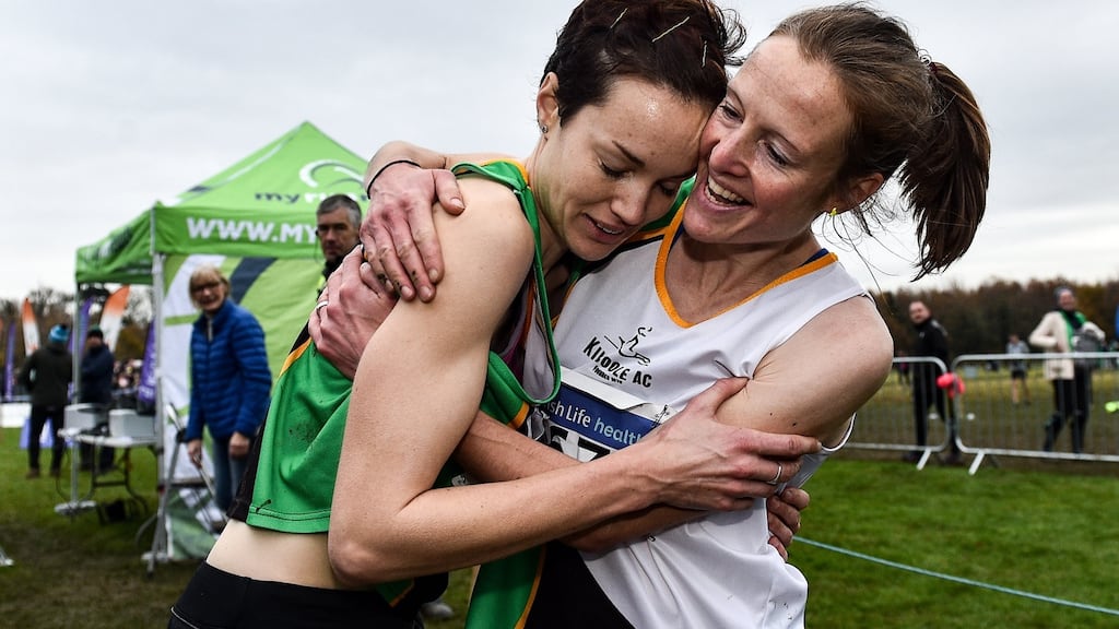 Fionnuala McCormack and her sister Una Britton could help Ireland to a team medla in the ropean Cross Country in Lisbon. Photograph: Sam Barnes/Sportsfile