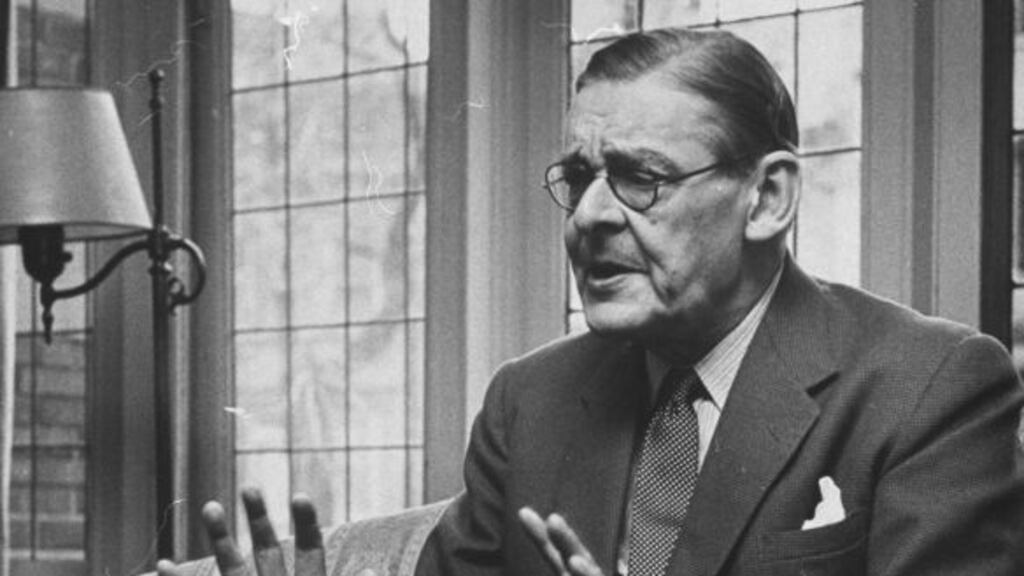 TS Eliot wrote most of The Waste Land in 1918 when recovering from the Spanish flu. It’s a poem about a world turned upside down – by war and a pandemic. Photograph: Myron Davis/Time Life Pictures/Getty