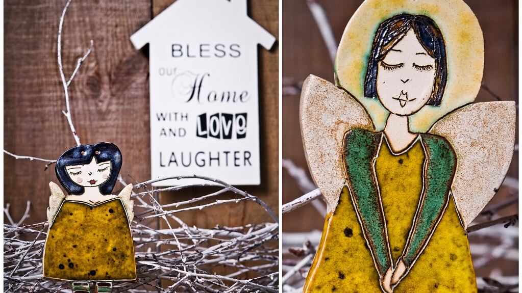 Ceramic angels by Mooarte