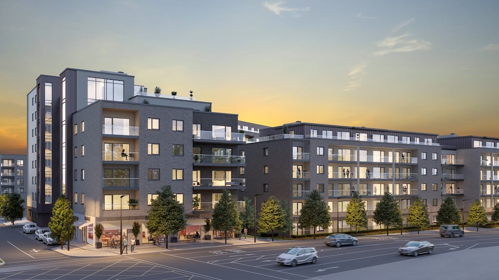 A computer-generated image of the proposed Hartfield Place apartment scheme.