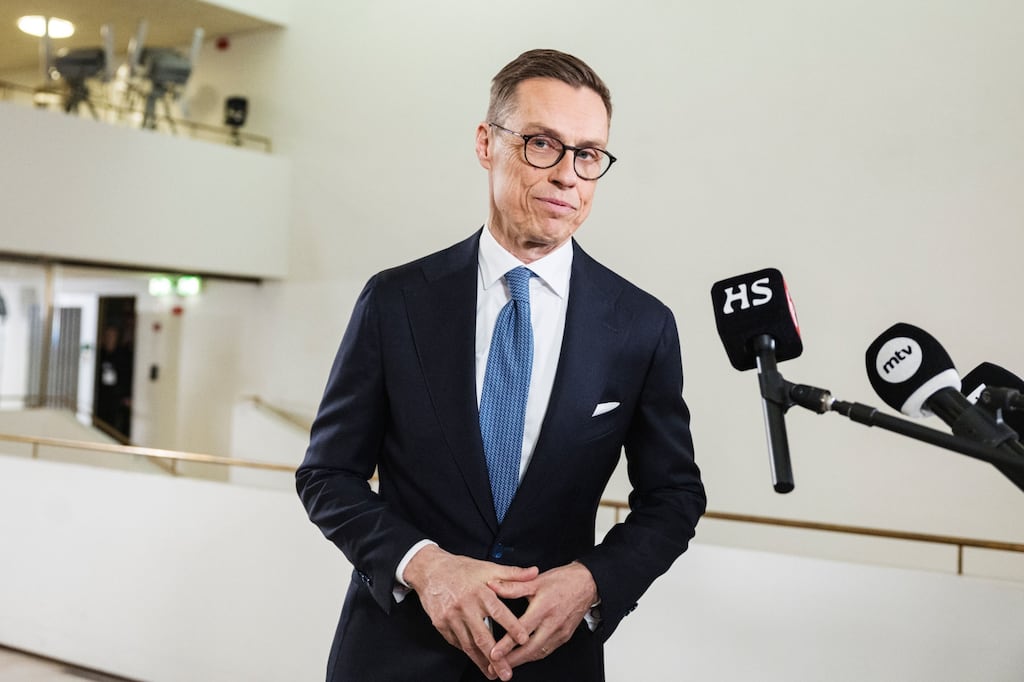 Finland’s president Alexander Stubb: 'We must be able to prevent the risks posed by ships belonging to the Russian shadow fleet.' Photograph: Roni Rekomaa/Bloomberg