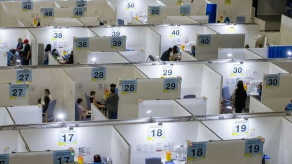 The State’s booster campaign is to see a massive redeployment of healthcare and public sector staff. File photograph: The Irish Times