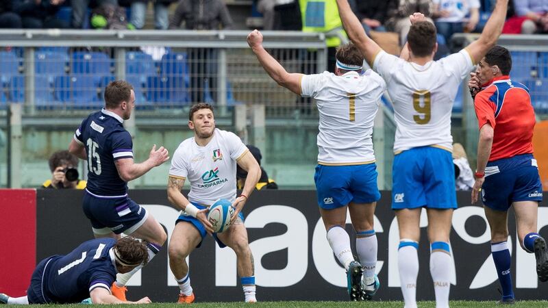 Matteo Minozzi has returned from a serious injury. Photograph: Morgan Treacy/Inpho