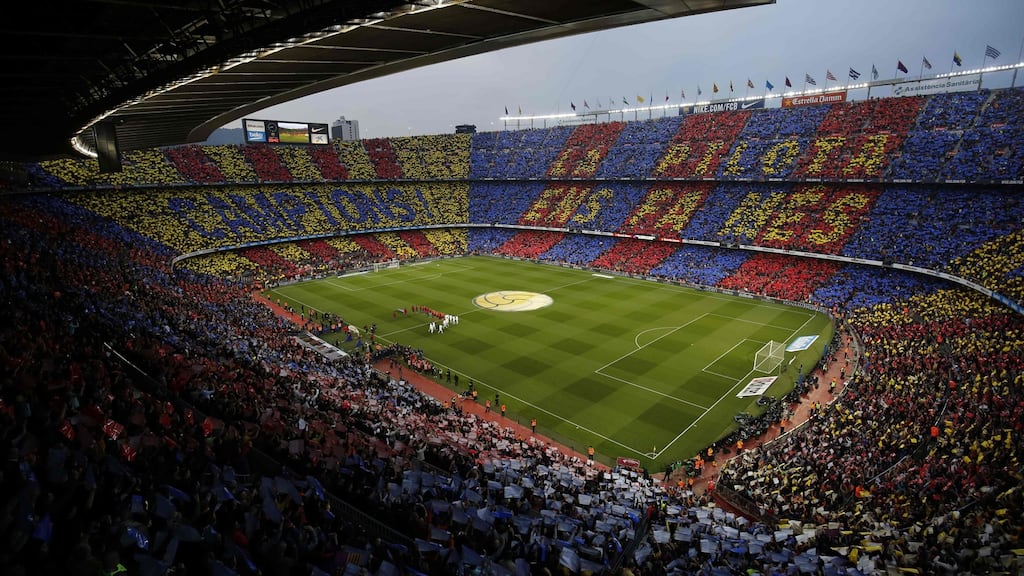 Barcelona’s October 26th La Liga match at home to Real Madrid has been postponed over security concerns amid violent political demonstrations in Catalonia. Photograph: Pau Barrena/AFP/Getty