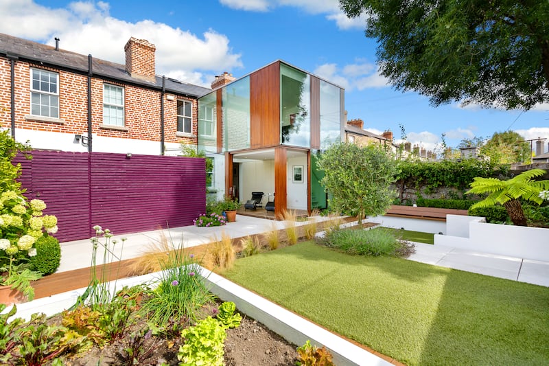 The garden is double width as the owners acquired next door's garden