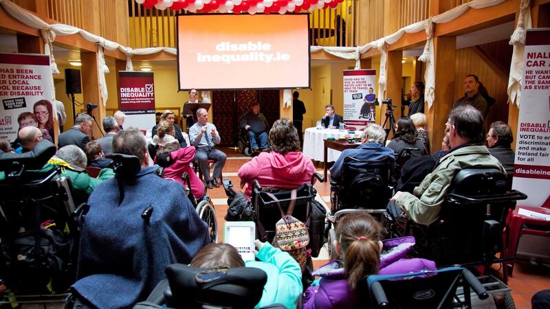 The Disable Inequality campaign is calling on the next government to establish a cabinet minister for disability inclusion. Photograph: Paul Sherwood