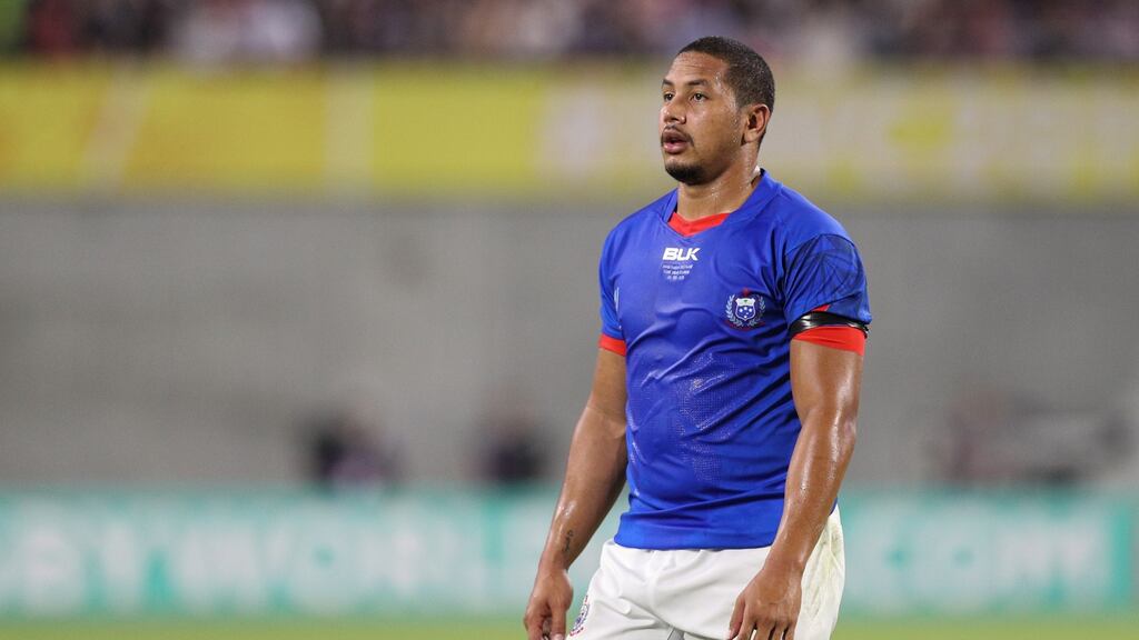 “Samoa were really physical against Scotland the other night but the points came in the last 12 minutes because the Samoan boys were out on their feet.” Photograph:  Craig Mercer/MB Media/ Getty Images