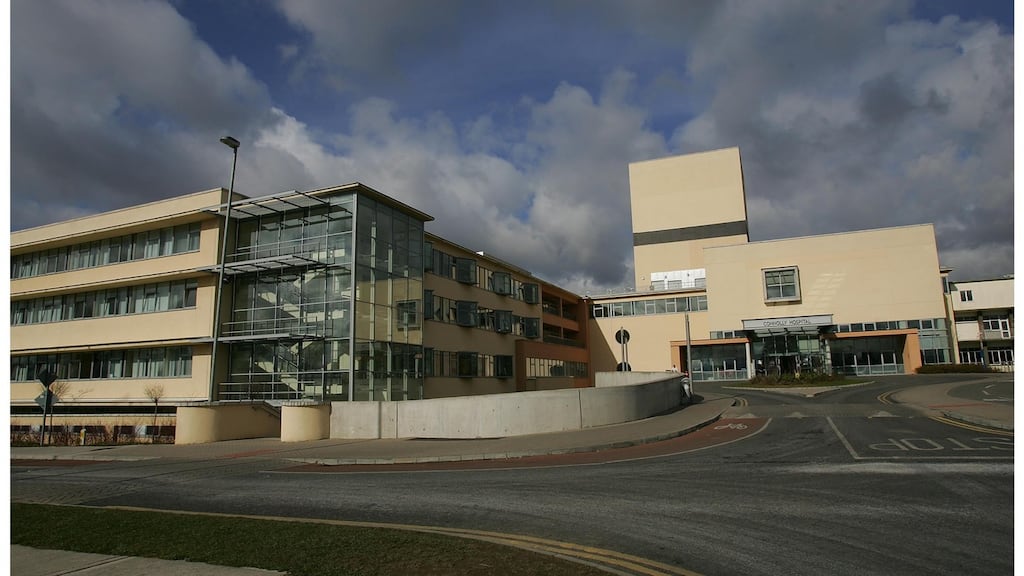 The man was brought to Connolly Hospital, where he was later pronounced dead. Photograph: Bryan O’Brien