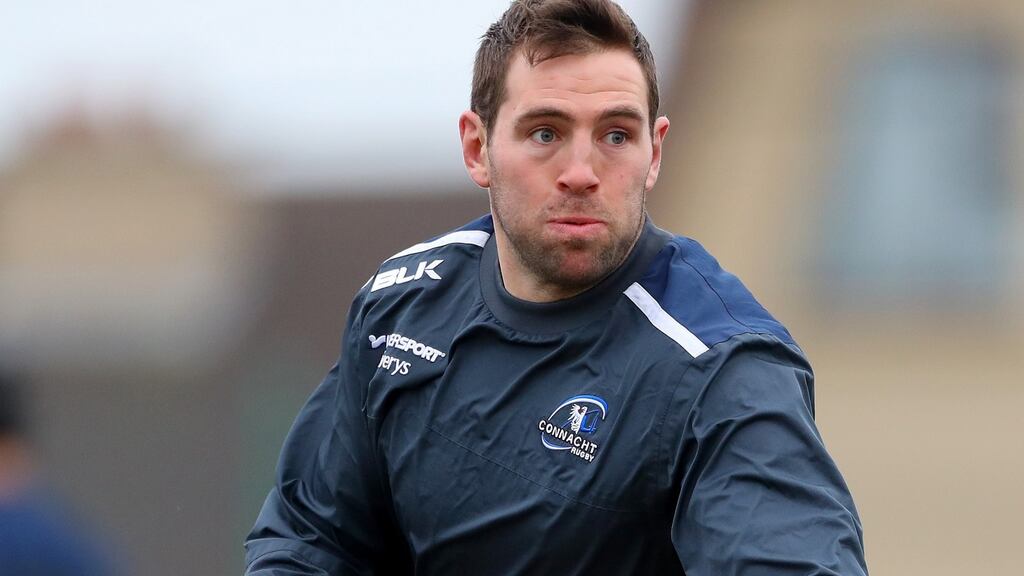 Connacht’s Craig Ronaldson: he is out of action with a calf injury. Photograph: James Crombie/Inpho