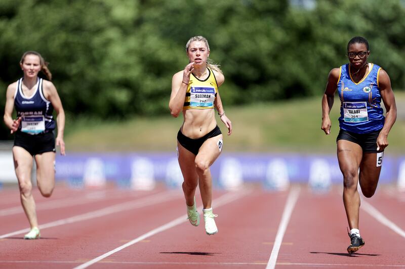 Lucy May Sleeman of Leevale AC will run in the heats of the 100m. Photograph: Laszlo Geczo/Inpho