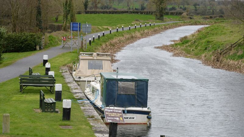 The Royal Canal Greenway at Abbeyshrule, Co Longford, is Ireland’s longest greenway. Photograph: Alan Betson