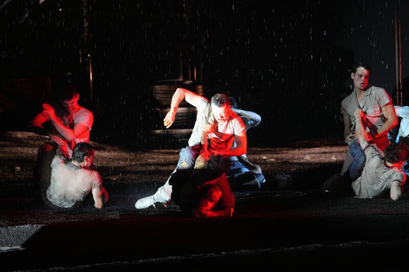 Tony Awards 2024:  A staged brawl during a performance of the musical The Outsiders. Photograph: Sara Krulwich/New York Times