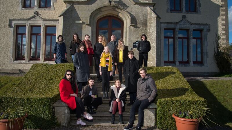 Artists at the Tyrone Guthrie Centre in Annaghmakerrig.