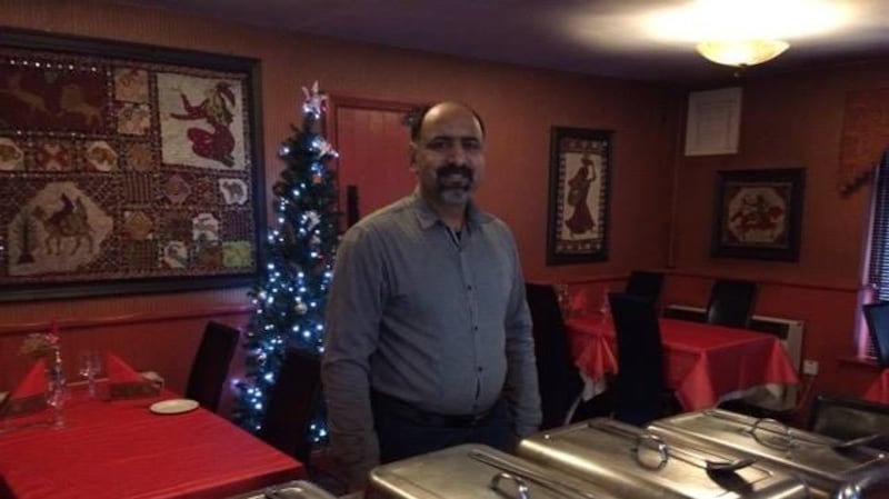 Café India owner Abdul Hafiz stands in his restaurnt in Tullamore.