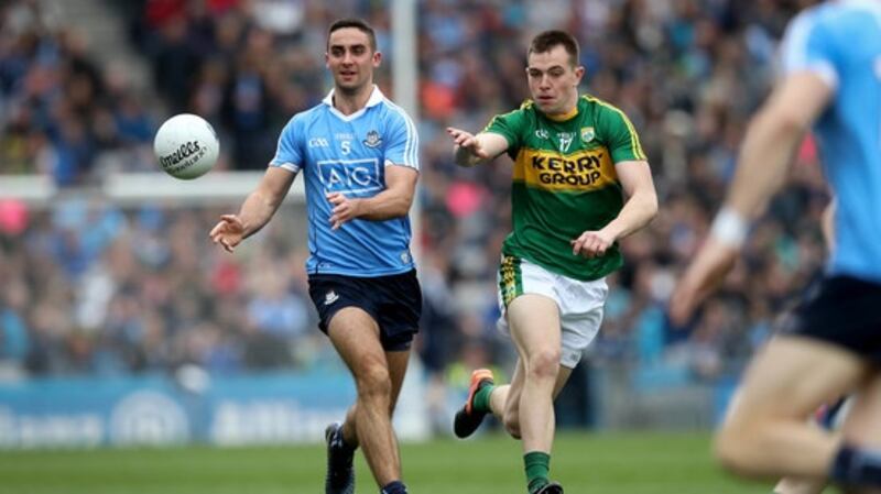 Jack Barry is among the Kerry young guns who inspired the Kingdom to league final victory. Photograph: Ryan Byrne/Inpho