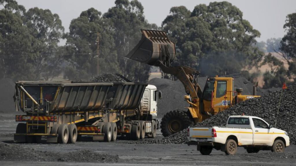 Coal is loaded a truck at the Woestalleen colliery near Middelburg in Mpumalanga province, South Africa. Glencore is working on a share sale of as much as $2.5 billion. Photograph: Siphiwe Sibeko/Reuters