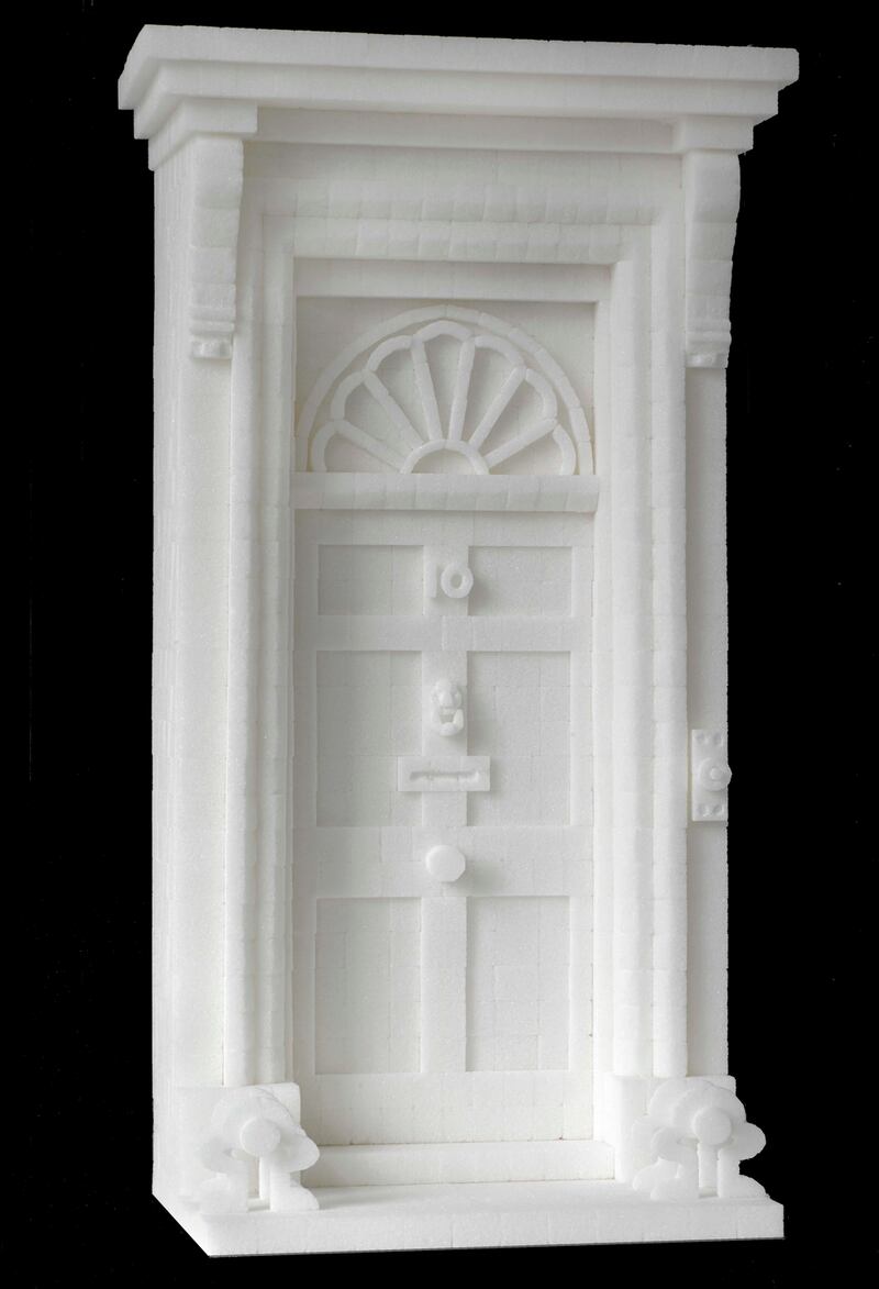 ‘Doorway No. 10 Downing Street’, a sugar-cube sculpture by Brendan Jamison, is estimated at €3,000-€5,000.