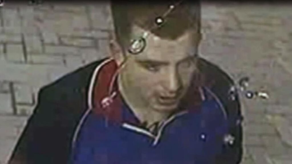 An undated Police Service of Northern Ireland handout photo taken from CCTV footage of Kieran McManus taken moments before he was gunned down. Photograph: PSNI/PA Wire.