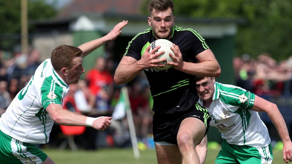 Mayo’s chances could come down to the performance of Aidan O’Shea in Sunday’s All-Ireland final. Photograph: Gerry McManus/Inpho