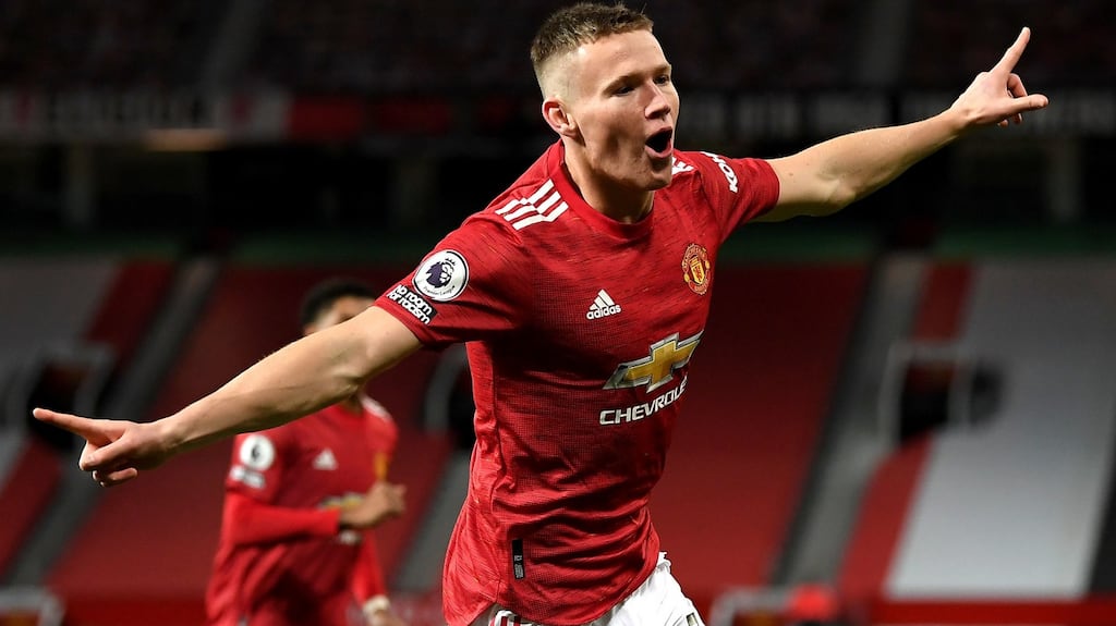 Scott McTominay remains a doubt for Manchester United’s clash with Chelsea. Photograph: Michael Regan/PA