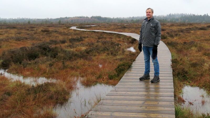 Chris Uys, development officer with the Community Wetlands Forum, at the restored Abbeyleix bog in Laois