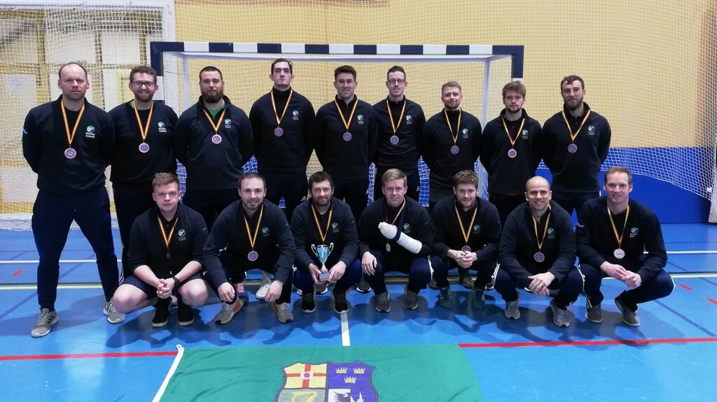 The Irish men’s squad who won bronze at the EuroHockey Championships III in Santander