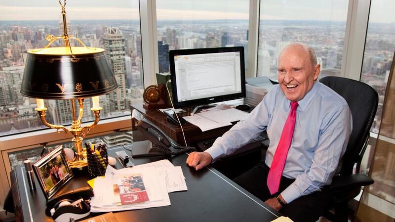 Jack Welch at his office in New York in 2011. Photograph: Brooks Kraft/Corbis/Getty
