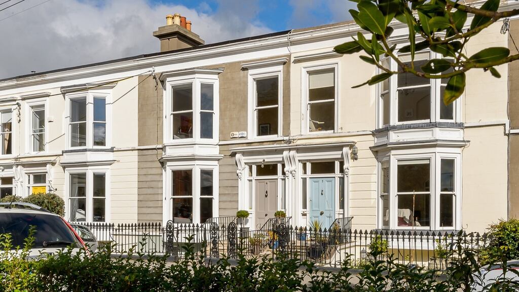 Number 4 Belgrave Square, Monkstown Co Dublin. It was proximity to the Dart station that attracted the owners of number 4 to the three-storey terraced house in 2019 after they returned from London.